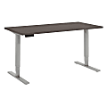 Bush Business Furniture Move 80 Series 60"W x 30"D Height Adjustable Standing Desk, Cocoa/Cool Gray Metallic, Standard Delivery