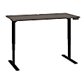 Bush Business Furniture Move 80 Series 60"W x 30"D Height Adjustable Standing Desk, Cocoa/Black Base, Standard Delivery
