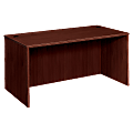 Basyx™ BW Series 60"W Rectangular Desk Shell, Mahogany