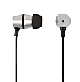 Ativa™ Metal Earbud Headphones, Silver, WD-OD05-S