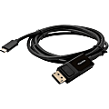 VisionTek USB-C to DisplayPort 1.4 Bi-Directional 2M Active Cable (M/M) - USB-C DisplayPort Cable Bi-Directional Male to Male with UHD 4K 60 Hz support and HDR 2 meter 6.6 Feet