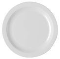 Cambro Camwear Round Dinnerware Plates, 10", White, Set Of 48 Plates