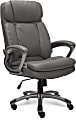 Serta® Big & Tall Bonded Leather High-Back Office Chair, Opportunity Gray/Silver