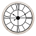 FirsTime & Co.® Timeworn Cottage Wall Clock, Whitewash/Aged Black