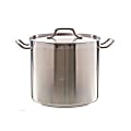 Update International SuperSteel® Stock Pot, 20 qt, Silver