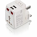 Targus® iStore World Travel Adapter With Dual USB Charging Ports, White 1 thumbnail image