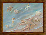 Timeless Frames Coastal Wall Art, Horizontal, 12" x 16", Seashore Star I
