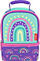 Thermos® Dual-Compartment Lunch Kit, 9"H x 6-3/4"W x 6-1/4"D, Mint/Rainbow 1 thumbnail image