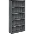 HON® 10500 71"H 5-Shelf Bookcase, Sterling Ash