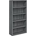 HON® 10500 71"H 5-Shelf Bookcase, Sterling Ash 1 thumbnail image