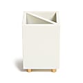 U Brands® Juliet Pencil Cup, 8-1/16”H x 6-7/16”W x 1-5/16”D, White 1 thumbnail image