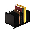 STEELMASTER® Adjustable Steel Book Rack, Black