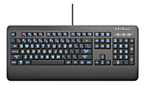 Azio KB530 USB Backlit Keyboard With Antimicrobial Protection, AZI917800F045 1 thumbnail image