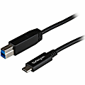 StarTech.com 1m (3ft) USB-C to USB-B Cable - M/M - USB 3.1 (10Gbps) - USB Type-C to USB Type-B Cable - 3.28 ft USB Data Transfer Cable  - USB31CB1M 1 thumbnail image