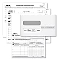 ComplyRight 1095-B Health Coverage Inkjet Forms And Envelopes, 8 1/2" x 11", Bundle For 25 Employees
