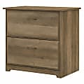 Bush Furniture Cabot 31-1/4"W x 19-4/7"D Lateral 2-Drawer File Cabinet, Reclaimed Pine, Standard Delivery