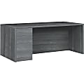 HON® 10500 72"W 3-Drawer Left-Pedestal Computer Desk, Teak 1 thumbnail image