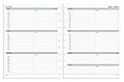 TUL® Discbound Weekly Refill Pages, Letter Size, 8-1/2" x 11", January To December 2021, TULLTFLR-TIME-RY