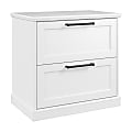 Bush Furniture Westbrook 31-1/4"W x 19-11/16"D Lateral 2-Drawer File Cabinet, White Ash, Standard Delivery