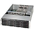 Supermicro SuperChassis 836E16-R500B - Rack-mountable - Black - 3U - 16 x Bay - 5 x 3.15" x Fan(s) Installed - 2 x 500 W - Power Supply Installed - EATX, ATX Motherboard Supported - 5 x Fan(s) Supported - 16 x External 3.5" Bay - 7x Slot(s) - 2 x USB(s)