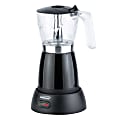 Brentwood 6-Cup Cordless Electric Moka Pot Espresso Machine, Black