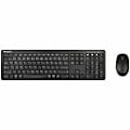 Targus Full-Size Bluetooth Keyboard And Midsize Comfort Antimicrobial Mouse Bundle, Black