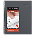 2024 AT-A-GLANCE® DayMinder Weekly/Monthly Appointment Book Planner, 8-1/2" x 11", Gray, January To December 2024, GC52007