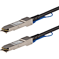 StarTech.com MSA Uncoded Compatible 1m 40G QSFP+ to QSFP+ Direct Attach Cable - 40 GbE QSFP+ Copper DAC 40 Gbps Low Power Passive Twinax 1 thumbnail image
