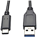 Eaton Tripp Lite Series USB-C to USB-A Cable (M/M), USB 3.2 Gen 1 (5 Gbps), Thunderbolt 3 Compatible, 3 ft. (0.91 m) - U428003 1 thumbnail image