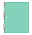Office Depot® Brand Stellar Poly Notebook, 8-1/2" x 11",  1 Subject, College Ruled, 100 Sheets, Mint 1 thumbnail image