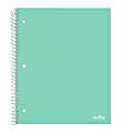 Office Depot® Brand Stellar Poly Notebook, 8-1/2" x 11",  1 Subject, College Ruled, 100 Sheets, Mint