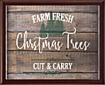 Timeless Frames® Holiday Framed Artwork, 16-3/4” x 13-3/4”, Farm Fresh Trees