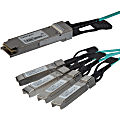 StarTech.com AOC Breakout Cable for Cisco QSFP-4X10G-AOC5M - 5m 40G 1x QSFP+ to 4x SFP+ AOC Cable 40GbE QSFP+ Active Optical Fiber 16.4ft 1 thumbnail image
