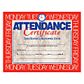 Hayes Attendance Certificates, 8 1/2" x 11", Beige/Red, 30 Certificates Per Pack, Bundle Of 6 Packs 1 thumbnail image