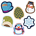 Carson Dellosa Education Winter Mix Mini Cut-outs - Learning, Fun, Winter Theme/Subject - 8, 8, 8, 4, 4, 6 (Hat, Penguin, Snowman, Mitten, Pinecone, Snowflake) Shape - 3" Width x 3" Length - Multicolor - 38 / Pack