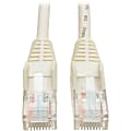 Tripp Lite 7ft Cat5e / Cat5 350MHz Snagless Patch Cable RJ45 M/M White 7' - 7 ft Category 5e Network Cable for Network Device - First End: 1 x RJ-45 Network - Male - Second End: 1 x RJ-45 Network - Male - Patch Cable - White
