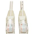Tripp Lite 7ft Cat5e / Cat5 350MHz Snagless Patch Cable RJ45 M/M White 7' - 7 ft Category 5e Network Cable for Network Device - First End: 1 x RJ-45 Network - Male - Second End: 1 x RJ-45 Network - Male - Patch Cable - White 1 thumbnail image