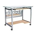 Techni Mobili 40"W Rolling Computer Desk, Maple 1 thumbnail image