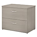 Bush Business Furniture Studio C 36"W Lateral 2-Drawer File Cabinet, Sand Oak, Standard Delivery