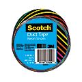 Scotch® Colored Duct Tape, 1 7/8" x 10 Yd., Neon Stripe