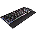 Corsair STRAFE RGB Mechanical Gaming Keyboard - Cherry MX Red - Cable Connectivity - 104 Key - PC - Mechanical Keyswitch - Black