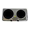 MegaChef Dual-Burner Electric Infrared Cooktop Buffet Range, Steel 1 thumbnail image