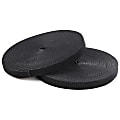 StarTech.com Hook-and-Loop Cable Management Tie - 25 ft. Roll - Black - Cut-to-Size Cable Wrap / Straps 1 thumbnail image