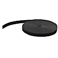 StarTech.com Hook-and-Loop Cable Management Tie - 50 ft. Bulk Roll - Black - Cut-to-Size Cable Wrap / Straps 1 thumbnail image
