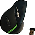 Ergoguys WOW PEN JOY II WIRELESS ERGONOMIC COMPUTER MOUSE BLACK - Optical - Wireless - Black - 1 Pack - USB - 2000 dpi - Scroll Wheel - 6 Button(s) - Right-handed