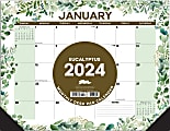 2024 Willow Creek Press Desk Pad Calendar, 22" x 17", Eucalyptus & Succulents, January To December 1 thumbnail image