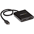 StarTech.com USB-C to HDMI Adapter - 4K - 2 Port MST Hub - Thunderbolt 3 Compatible - Multi Monitor Splitter - Increase your productivity by connecting two displays to your USBC device with the USB-C to HDMI MST hub