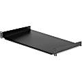 StarTech.com 1U Rack Shelf - 10in Deep - Rack Mount Shelf - Server Rack Shelf - Cantilever Shelf - Network Rack Shelf - 1U Shelf - For Server, A/V Equipment, LAN Switch, Patch Panel - 1U Rack Height - Rack-mountable - Black - Steel