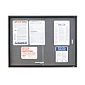 Quartet® Enclosed Bulletin Board, 36" x 48", Aluminum Frame With Black Finish 1 thumbnail image