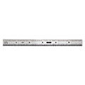 Industrial Steel Rules, 6 in X 15/32 in, Polished Stainless Steel, Rigid